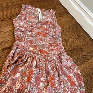 Iro silk summer dress in size 3 French Size fits more like a medium or size 4-6